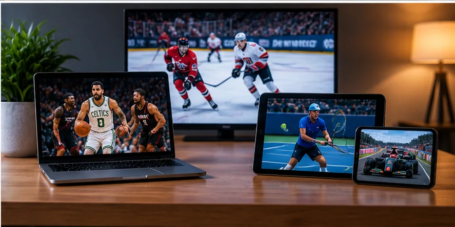 Watching live sports IPTV on multiple devices